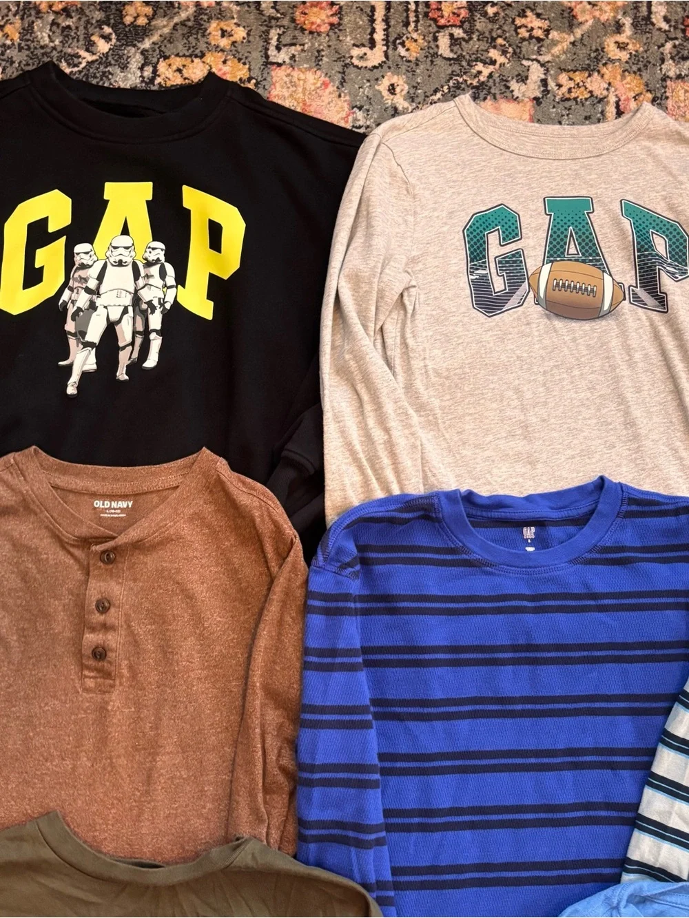 GAP Old Navy Boys Long Sleeve Sweatshirt Tee T-Shirt Lot Sz 10 Large
